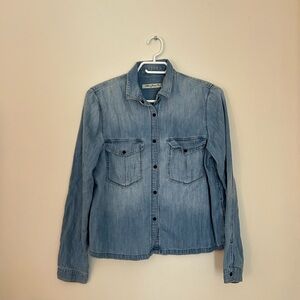 Maui Jeans Co. Light Blue Denim Shirt